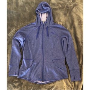 Blue North Face zip up